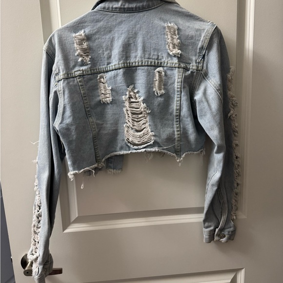 Cropped jean jacket - Picture 4 of 4